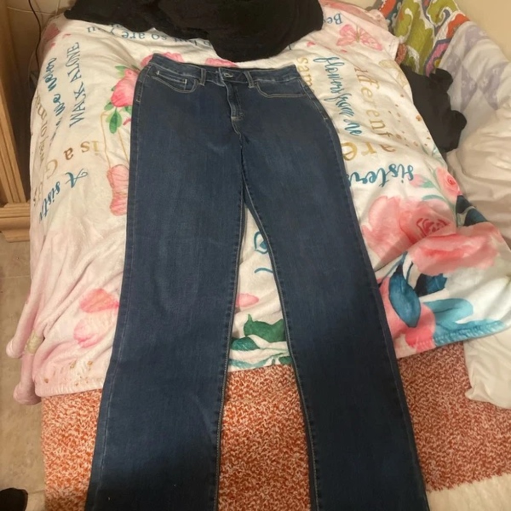 Women’s Dark Blue Bootcut Jeans - Classic Stretch Denim